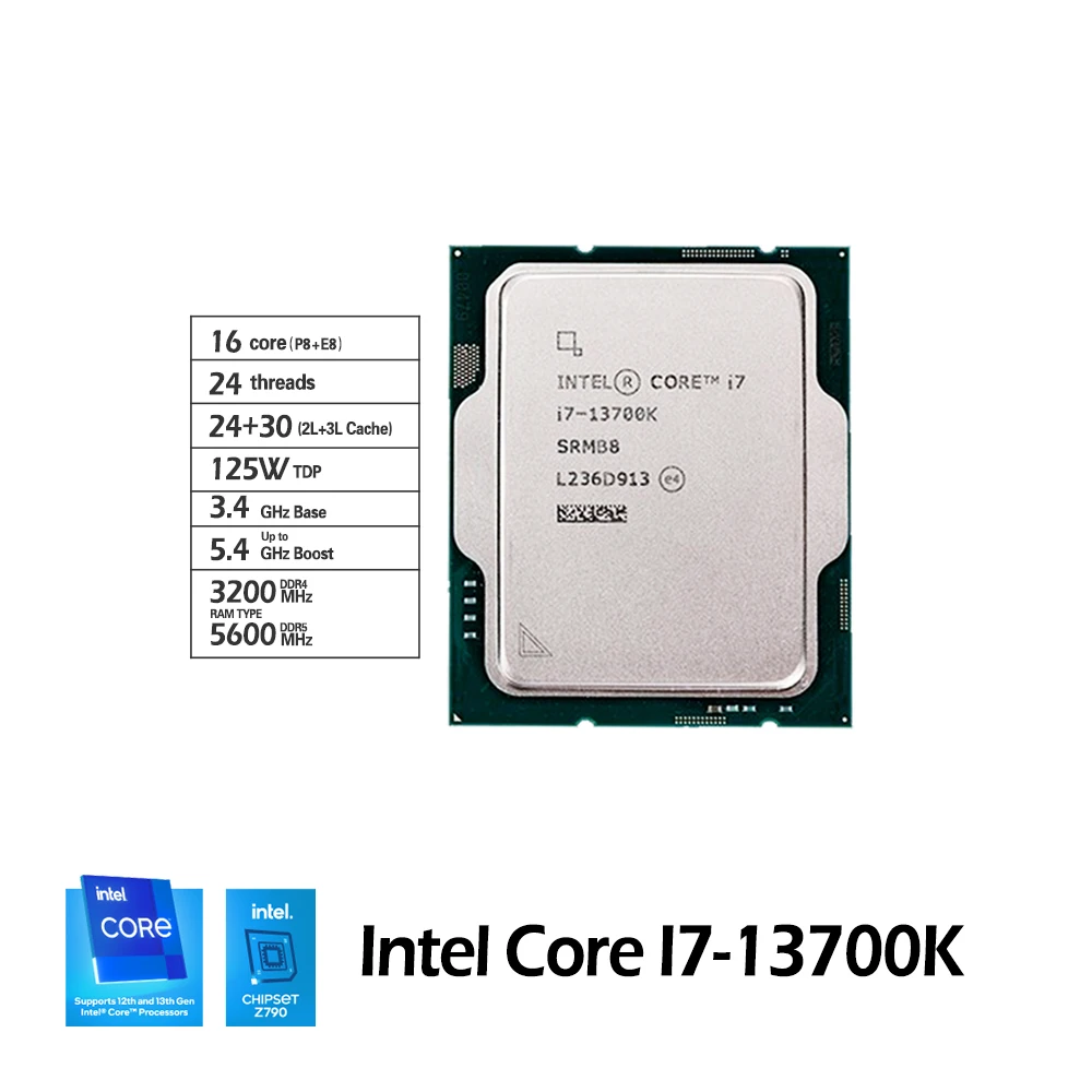 Intel Core i7-13700KF 3.4 GHz 16-Core LGA 1700 Processor & MSI Z790-A WIFI  ATX Motherboard Bundle