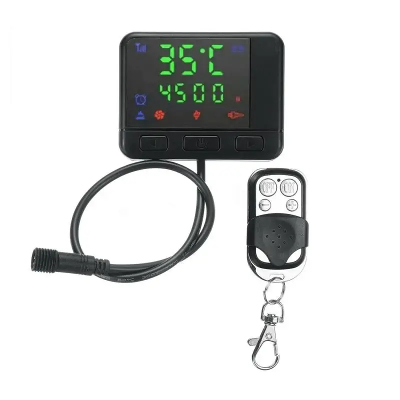 Contrôleur De Chauffage Diesel DC 5 V, Kit De Panneau De Commande Pour Réchauffeur De Stationnement 2 KW/5 KW/8 KW, Avec Écran LCD Et Télécommande, Pièce De Remplacement Pour Entretien | FR