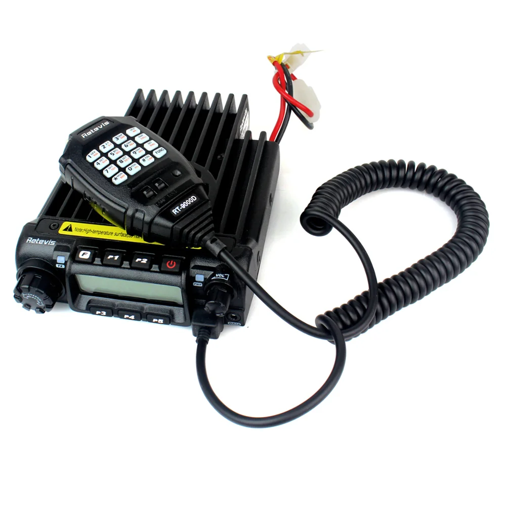 

Retevis RT9000D 60W Mobile Car Vehicle Walkie Talkie Radio Transceiver For Bus Truck tractor taxi VHF136-174MHz CTCSS/DCS 8Group