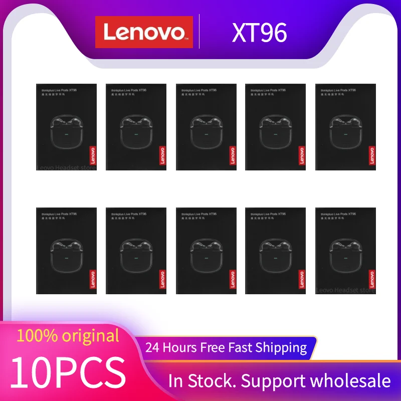 

Original Lenovo XT96 5PCS 10PCS Bluetooth Headset 5.1 In-ear High Fidelity TWS Sports Bluetooth Headset