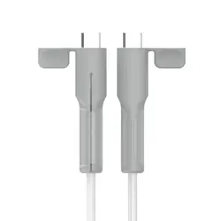 Eco - Friendly Silicone Charger Cable Protector - Soft and Durable Cover (Grey)