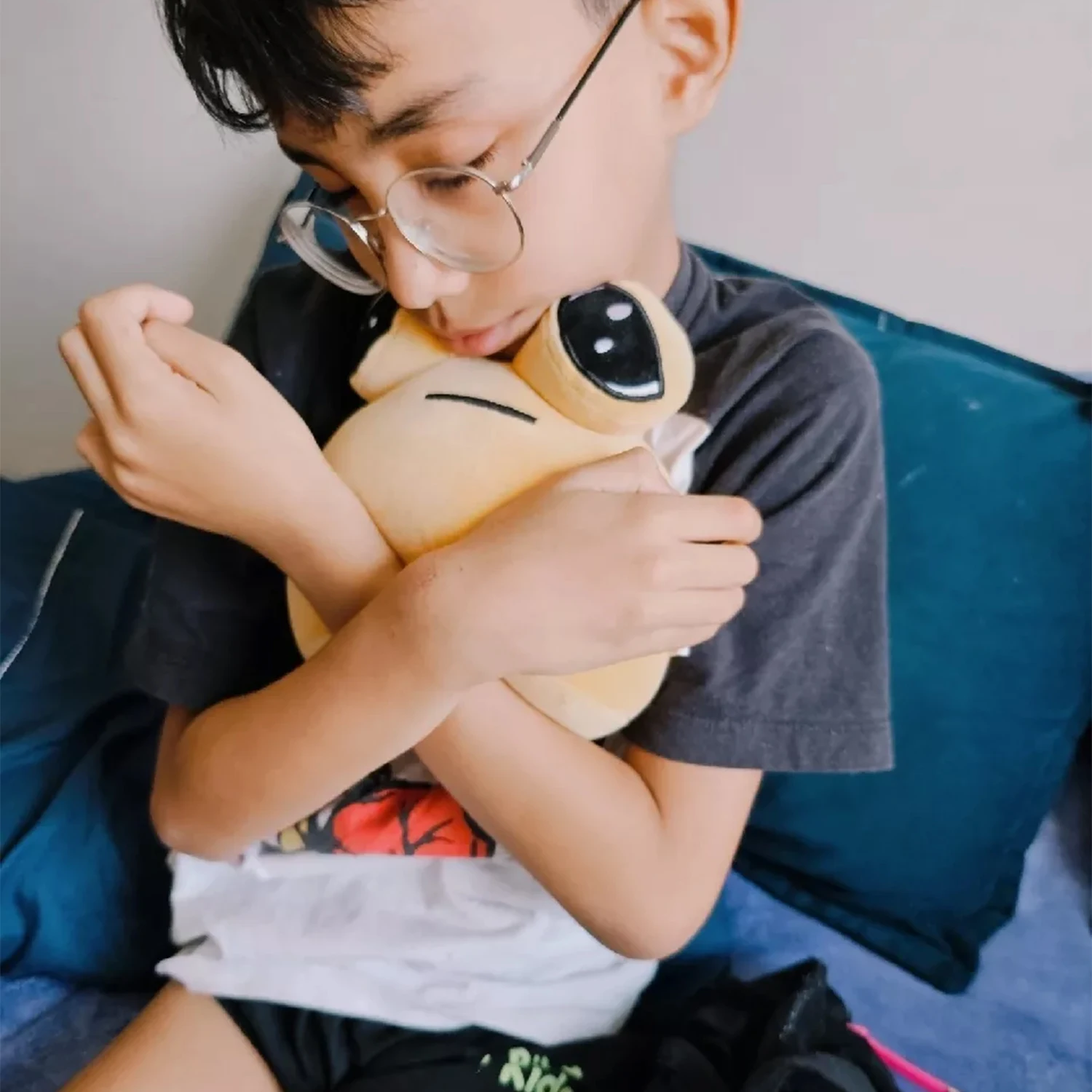 22CM Alien Pou Plush Toy, Furtiburb Emotional Alien Plush Toy, Alien Pou Plush, Big Eyed Sadness Do You Understand? 2