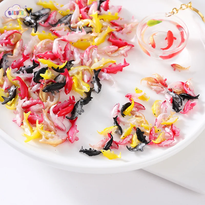 

Кукольный домик, миниатюрная модель рыбы, игрушка, имитация карпа, золотой рыбки, аквариум, Декор, детская игрушка, домик, микро ландшафтное украшение