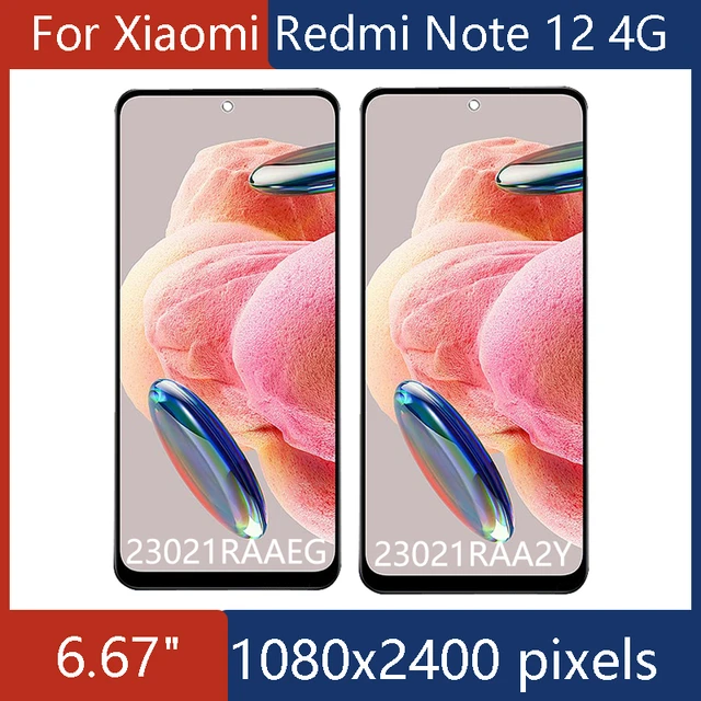Écran LCD AMOLED de 6.67 Pouces pour Redmi Note 12 Pro, 4G, 23021
