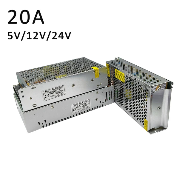 DC 5V 12V 24V 20A Power Supply Switching Transformer Power LED lighting Adapter Input 220V AC Output DC 5V 12V 24V for LED Strip