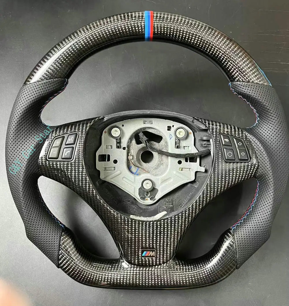 

100% Real Carbon Fiber Manual Car Steering Wheel For BMW 3 Series E82 E84 E87 X1 E90 320d E92 E93 320i