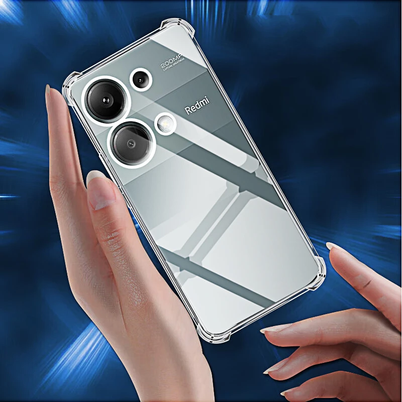 Shockproof Clear Silicone Soft TPU Phone Case Cover