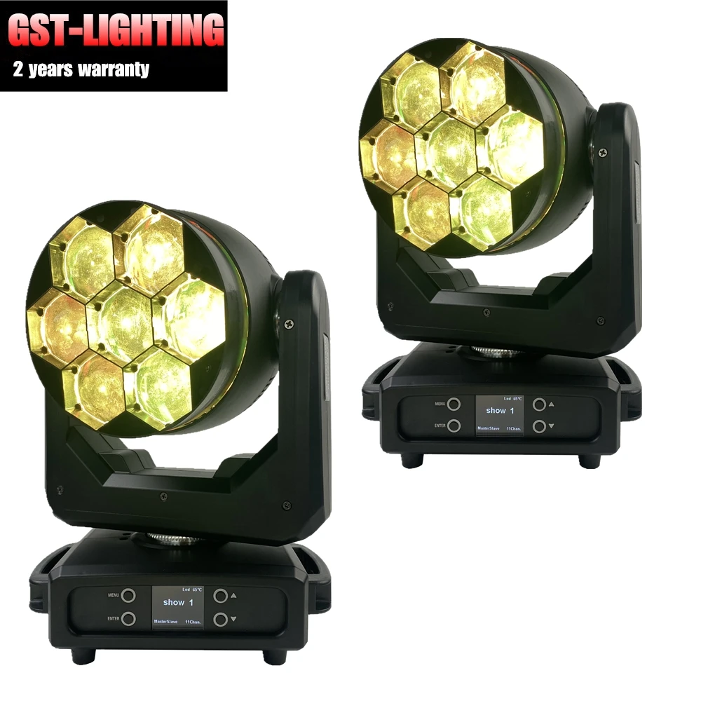 

2 шт./комплект, светодиодные прожекторы DMX512 7x40 Вт