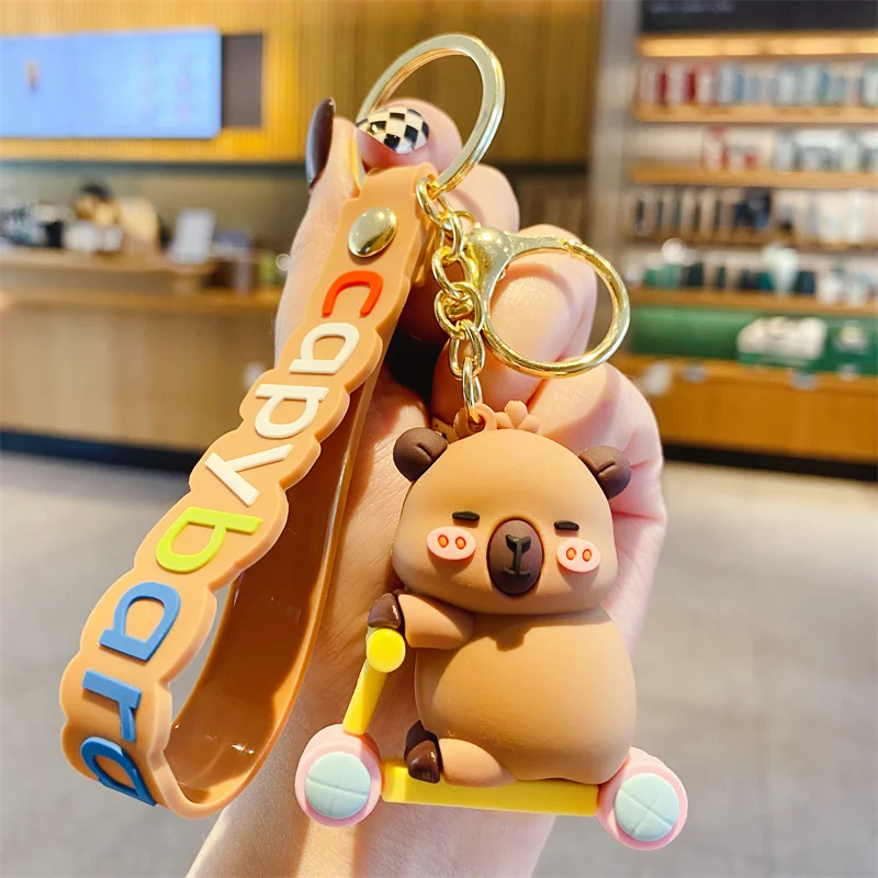 Capybara Keychain - Cute Cartoon Charm