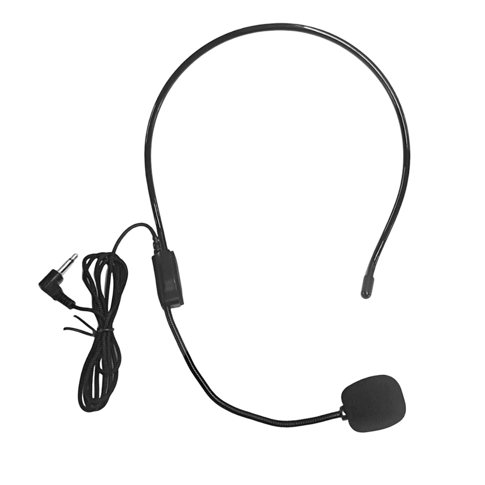 케이블 헤드 마운트형 헤드셋 마이크 유연한 유선 붐 앰프