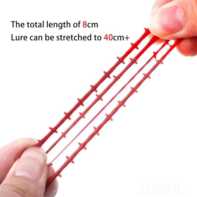 80mm Sand Silkworm Fishing Lures 4