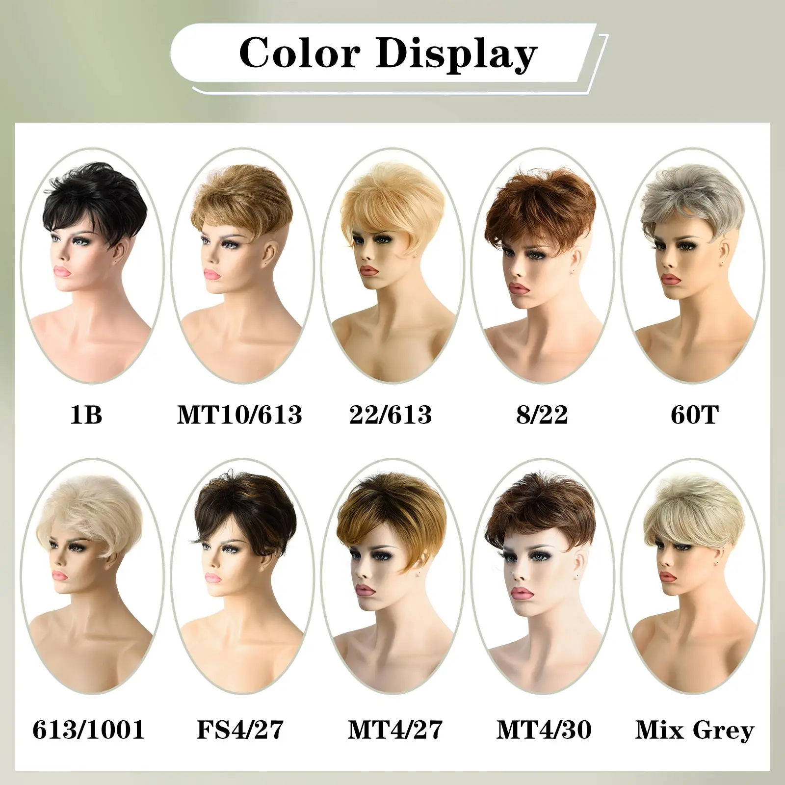 Synthetic Short Hair Topper for Thinning Hair Pixie Cut Natural Wave Texture Short Toppers Hair Pieces for Women and Men 4