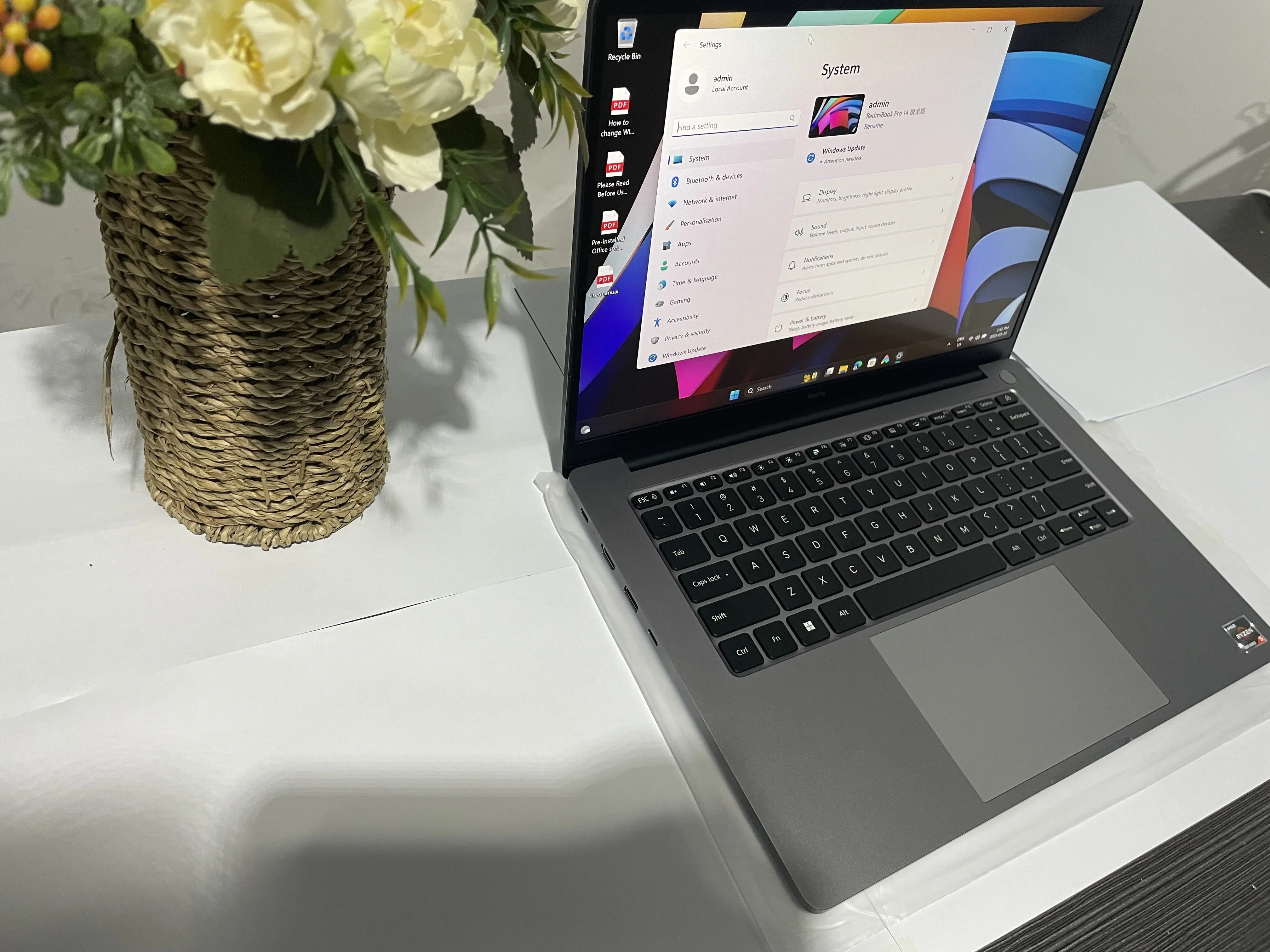 Xiaomi RedmiBook Pro 14 Global Version Laptop - Ryzen AMD R5 5500U/R7 5700U/R7 6800H, 16GB RAM, 512GB PCIe SSD, Windows 11 Description Image.This Product Can Be Found With The Tag Names Computer Office, Laptop redmibook, Laptops