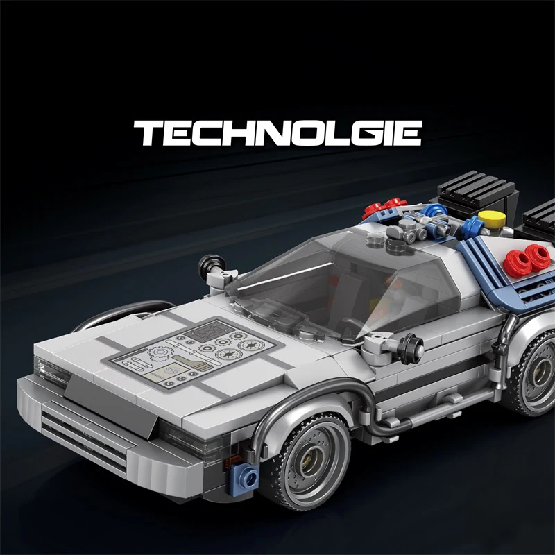1:24 Classic Movie Racing Car Building Blocks MOC Model Sport Cars Toys Back Future Bricks Vehicle Festival Gifts for Boys Kids - 2