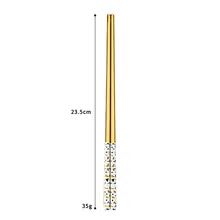  Square chopsticks 304 stainless steel chopsticks Chinese chopstick Portuguese chopsticks multicolor metal steel palillos chinos 
