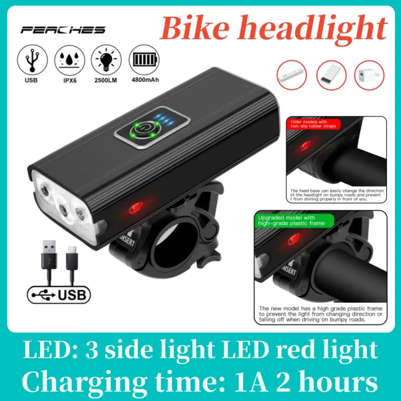 

Фонарь 3T6, 4800 мАч, USB, аккумуляторный, для горных и шоссейных велосипедов