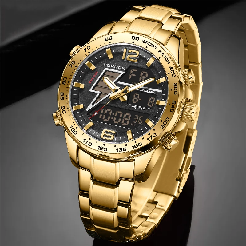 Relogio Masculino LIGE Top Brand Luxury Sport Digital Military Men Watch Stainless Steel Dual Dispay Chronograph Man Wristwatch 7inch c070van01 v 1 lcd screen dispay