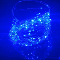 Waterproof LED Fairy String Lights for Festive Indoor & Outdoor Decor (Blue)