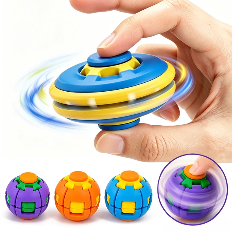Stress-Relief 3D Gear Puzzle Fidget Ball – Portable Anti-Anxiety Sensory Toy