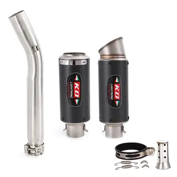 For Suzuki GSX-R GSXR1000 2005-2006 Motorcycle Exhaust Tips Muffler Mid Link Pipe Connect 51MM Carbon Fiber Escape DB Killer