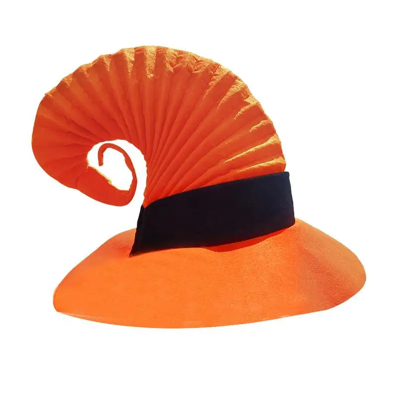 

Классическая шляпа ведьмы для косплея, шляпа ведьмы для Хэллоуина, атмосфера на Хэллоуин, реквизит для костюма, семейный парад на Хэллоуин