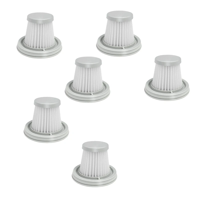 

Suitable For Xiaomi Mijia Handy Vacuum Cleaner Accessories Filter Elements Handheld Car Mini Vacuum Cleaner Filter, 6PCS