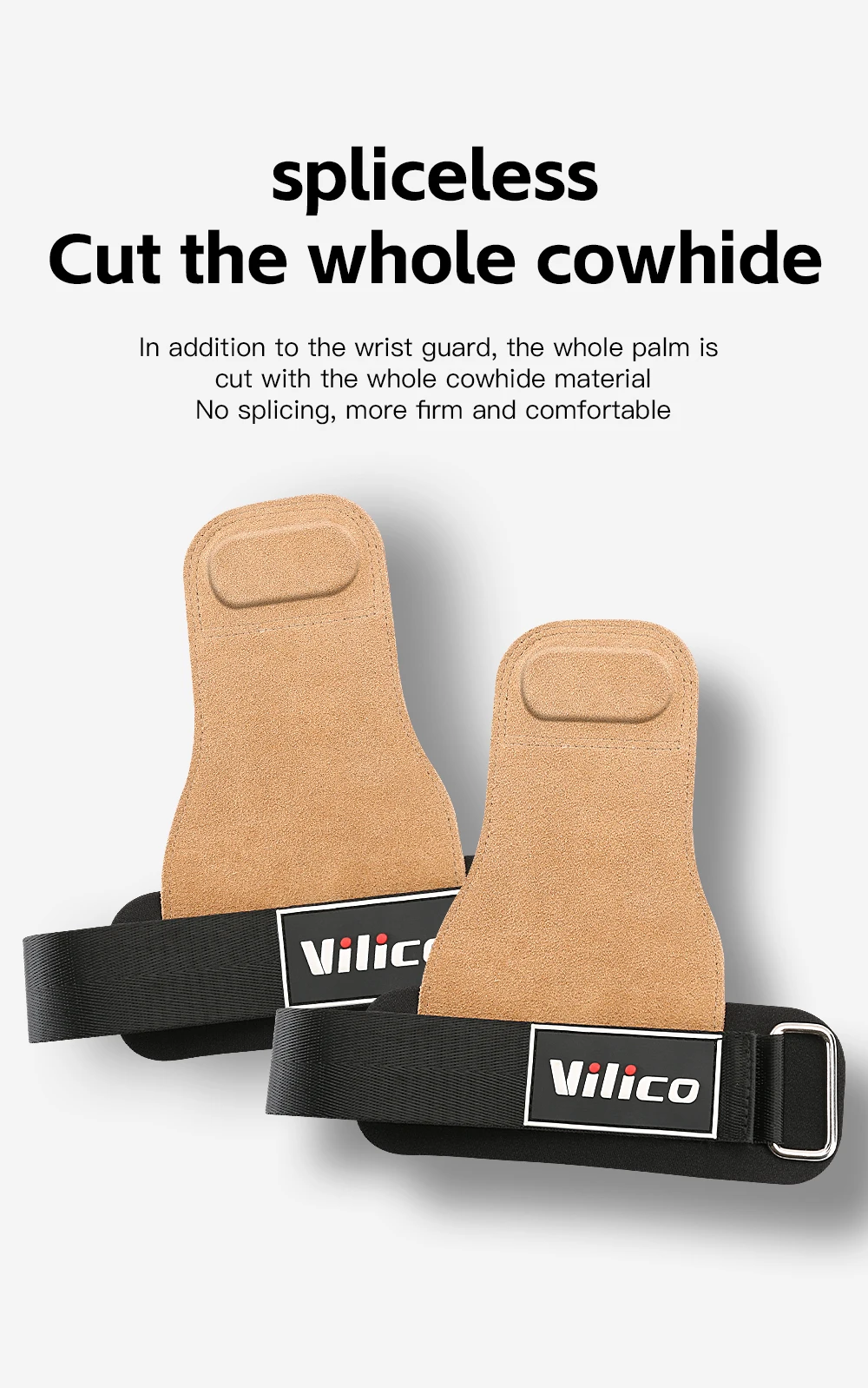 2Pcs Gym Gloves Fitness Hand Palm Protection Equipment Anti Slip Wear-resistant Wrist Protection Hard Pull Grip Strength Gloves