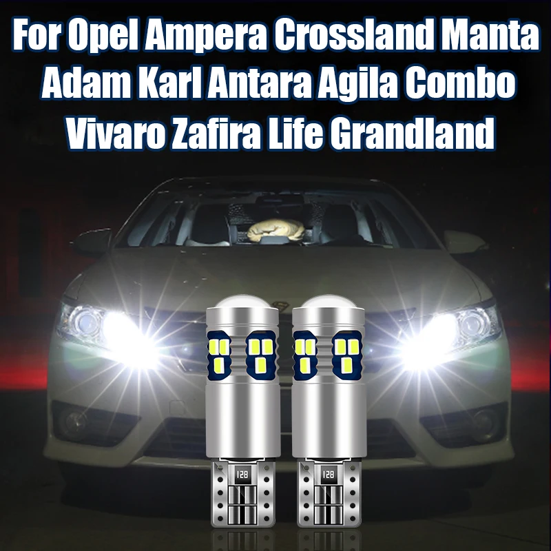 

For Opel Ampera Crossland Grandland Combo E Vivaro Manta Zafira Life Adam Karl Antara Agila Car Width Parking Light Accessories