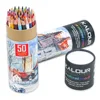 50 Pcs Color Pencil Set Professional Art Hand-Painted Graffiti Oily Color Pencils School Painting Art Supplies 2