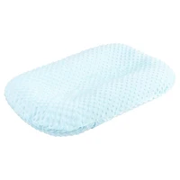Housse de lit nid de bébé amovible Ultra douce, couleur unie, housse de chaise longue pour nouveau-né, coussin de couchage, drap plat pour berceau 5