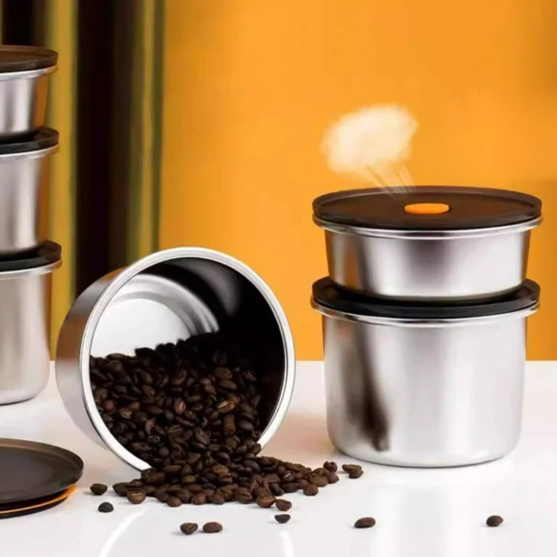 Stainless Steel Fresh-keeping Bowl Household Storage Preservation Sealed Box Portable Picnic Moisture-proof Food Fruit Bento Box