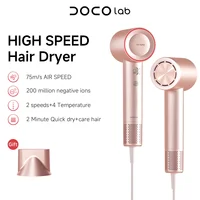 DOCO High Speed Hair Dryer 75m/s 200 million Negative Ions Hair Care 11000 Rpm Professional Lightweight Home Travel Gift 2