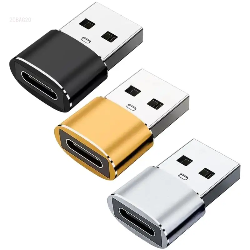 

1PC USB Type C Female to USB2.0 Male Adapters Type C Female Charging Cord USB2.0 Male Adapters