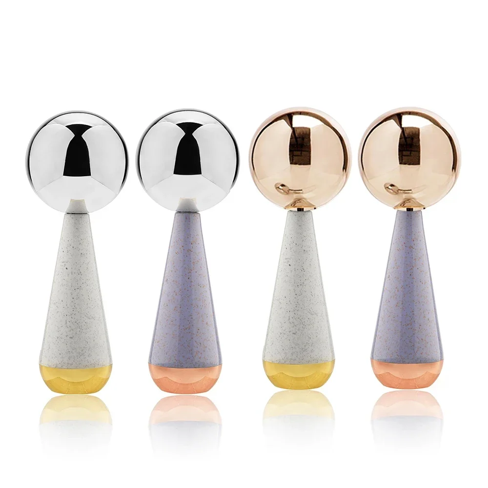 Ice Globes for Facials 360 Rotating Unbreakable Steel Ice Globes Ice Roller for Face and Eyes Ideal Skincare Tool for Facials