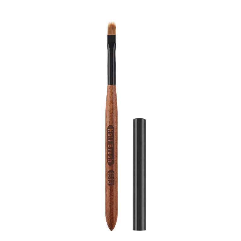 1Pc Round Wood Handle Nail Ombre Brush Nail Art Painting Pen Brush UV Gel Polish Gradient Color  Acrylic Nail Drawing Pen 6