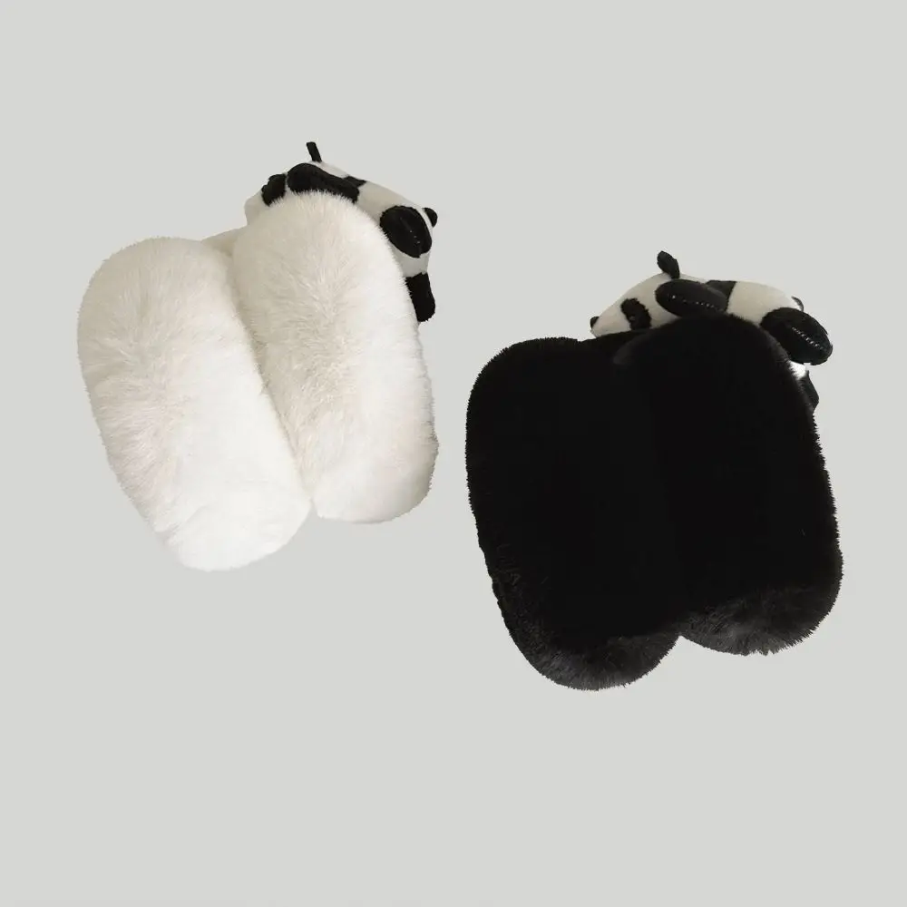 

Ear Cap Plush Panda Earmuffs Comfortable Windproof Folding Foldable Earmuffs Keep Warmer Thicken Winter Ear Cover Riding