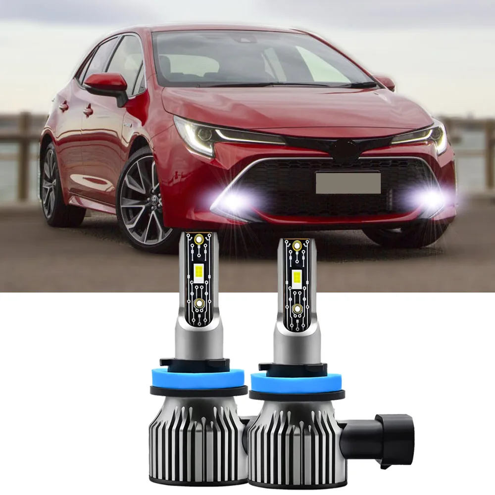 

2pcs Led Car Fog Lamp For Toyota ZRE182 Corolla Hatchback LED Front Fog Light Bulb Canbus 6000K CSP Chips