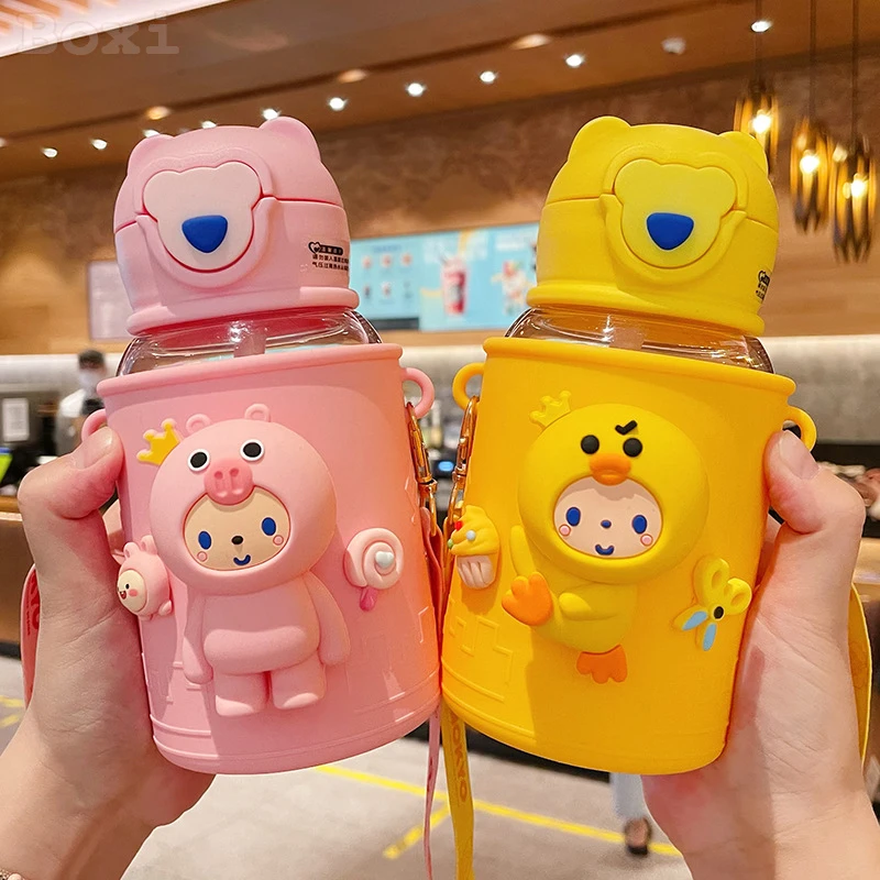 500ml Insulated Sippy Cup Cute Design Drinking Kids Insulation Bottle  Outdoor Hot Water Thermal Couple Cup for Home Party - AliExpress