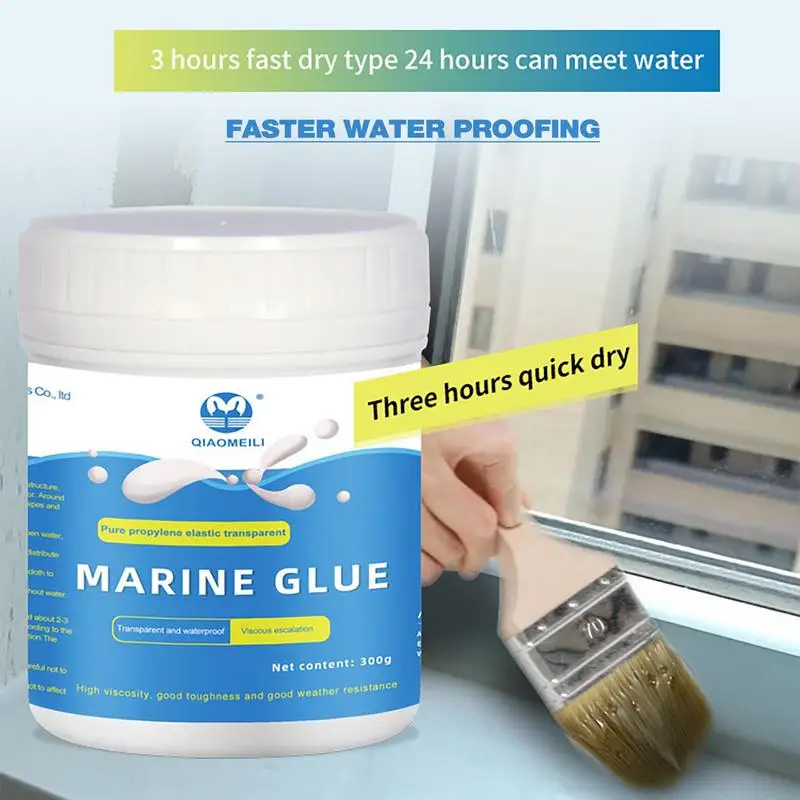 

300g Waterproof Sealant Agent Transparent Glue Super Strong Adhesive Seal Coating For Roofs Wall Corner Roots Crack Repair Tools