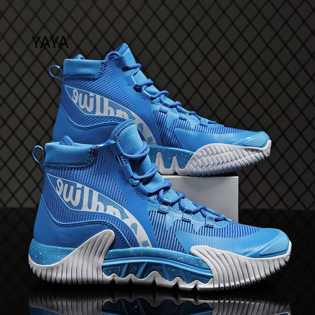 Zapatillas de baloncesto amarillas para hombre, zapatillas de baloncesto  gruesas de marca, profesionales, de alta calidad, de primavera - AliExpress