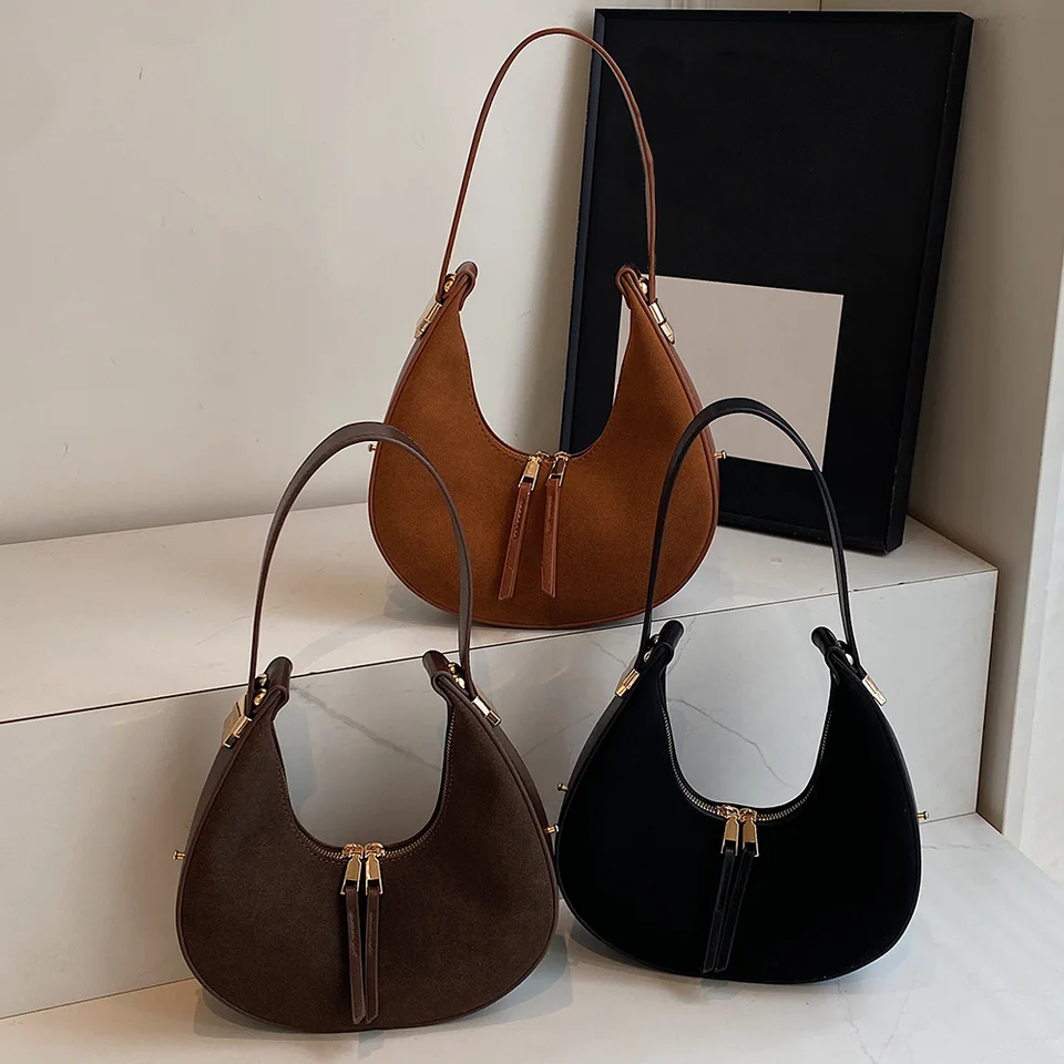 Achat Sac à Main élégant à Bandoulière Pour Femme Avec Longue Bandoulière Réglable Et Sac à Bandoulière Avec Poignée En Fausse Fourrure - 1015 Café En Gros
