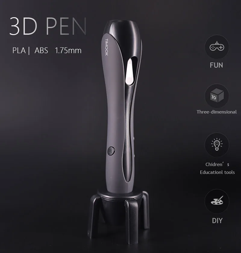 Cool modeling 3D pens creative drawing stimulate children's creativity. Comes with a portable handbag and 100m filament |