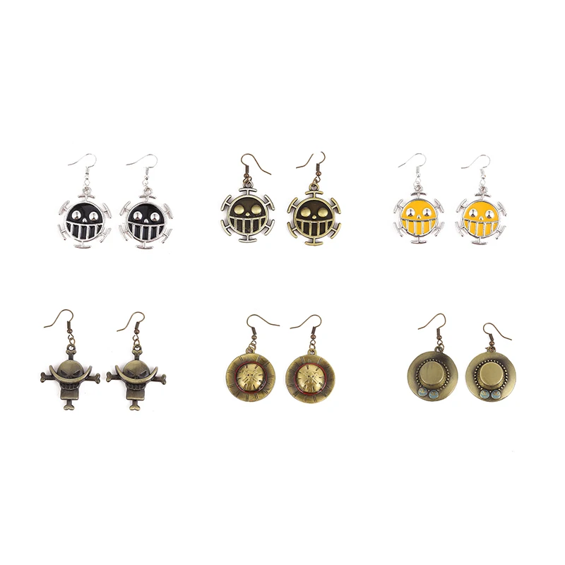 Anime Luffy Robin Chopper Drop Earrings Fashion Dangle Cosplay Jewelry For Unisex Women Men Gift Accessories 2