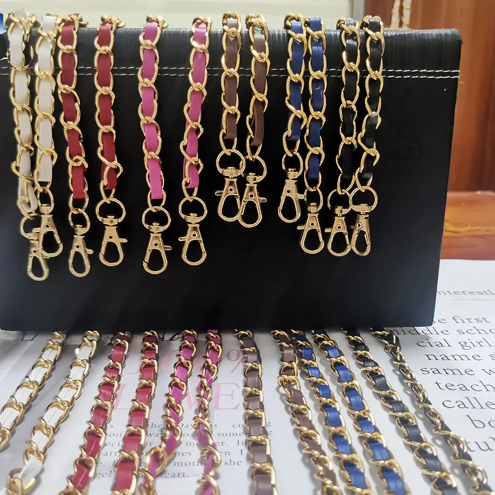 

Adjustable Bag Parts Messenger Bag Handle hardware Bag Chain Metal Purse Strap Crossbody Bag Belt PU Leather Bag Strap