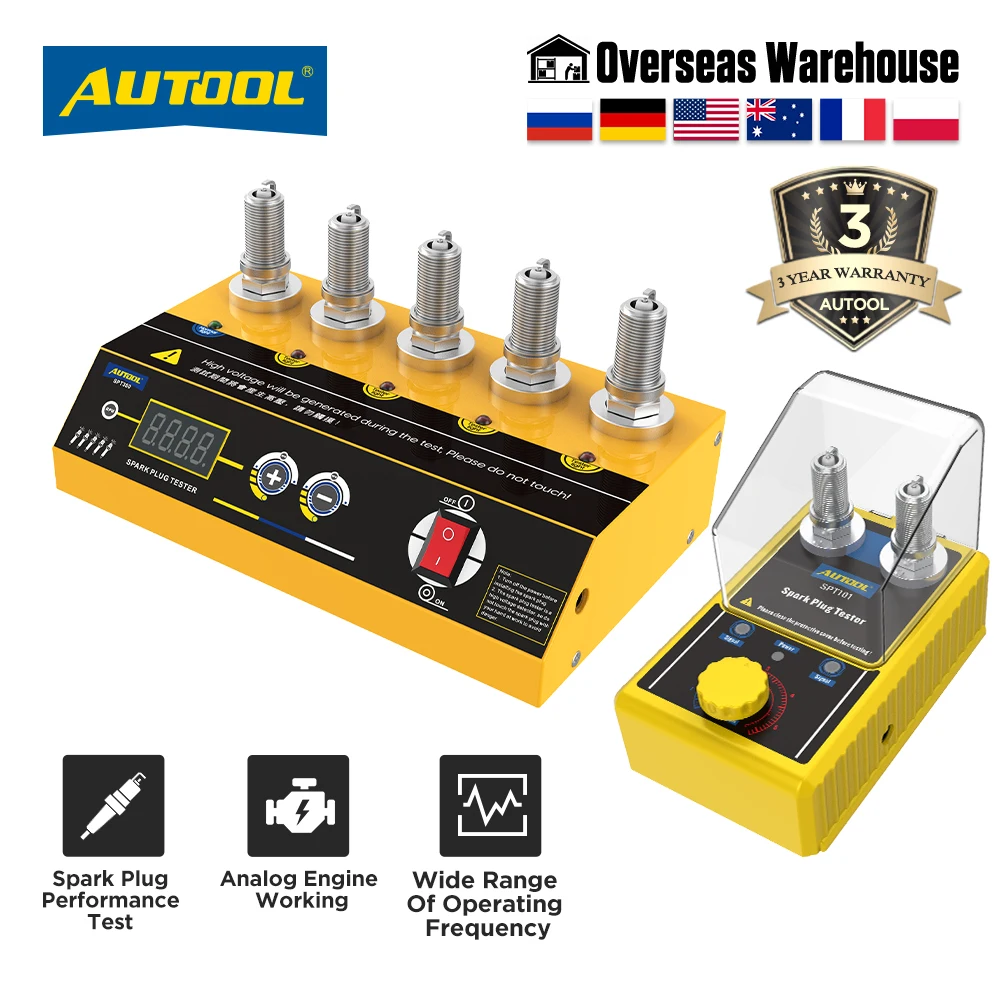 Autool 25 Hole Car Spark Plug Tester Ignition Testers Automotive