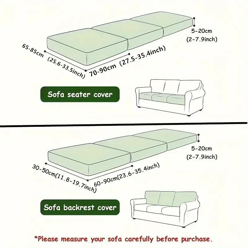 Solid Color Thicken Elastic Sofa Cover Living Room Protector Kids Slipcover Couch Cover Seat Cushion Washable Removable 2