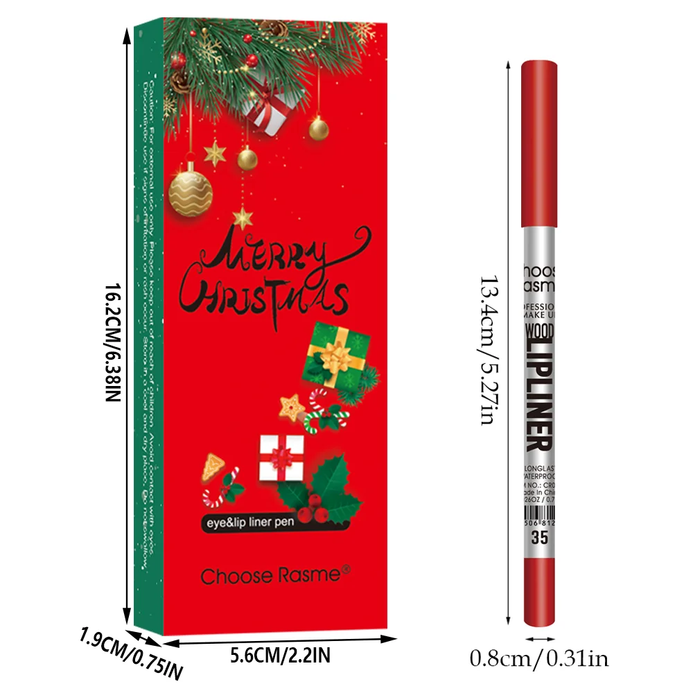 Lip Liners Pencil Long Lasting Lip Profiler Waterproof Contour Women Matte Lip Line Pen Daily Outdoor New Beauty Christmas Gift 6