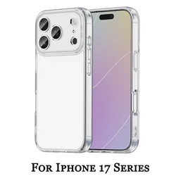 Crystal Clear Shockproof Protective Case with Anti-Drop Corners for iPhone 17 Pro (Clear)