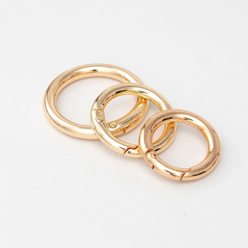 10 fermoirs mousquetons en plaqué or 18k taille 12 x 7 mm