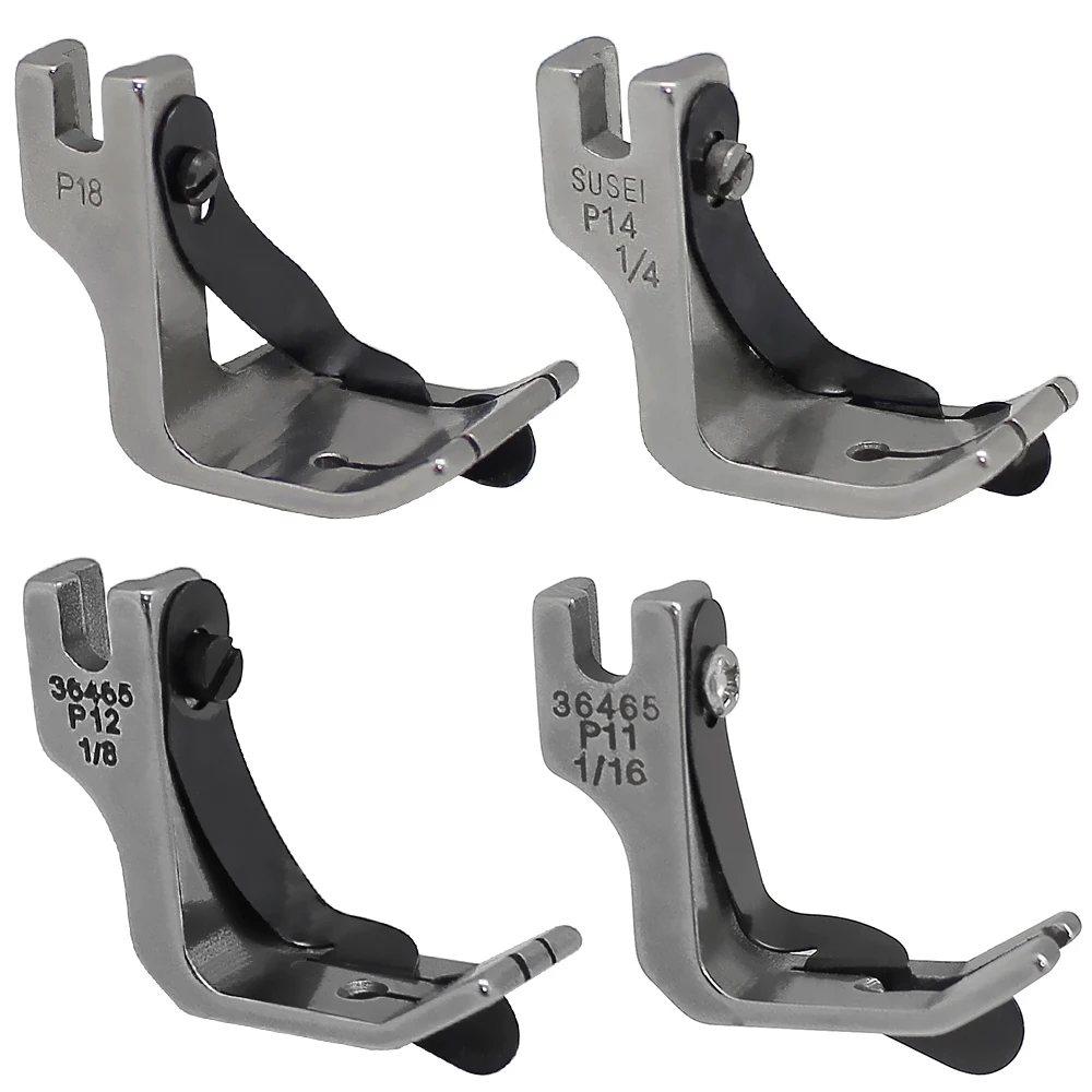 Cutex Teflon Top-Stitching Presser Foot - 1/8" Hinged Guide For Leather Sewing